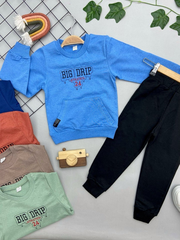 BIG DRIP YAZILI ERKEK COCUK TAKIM