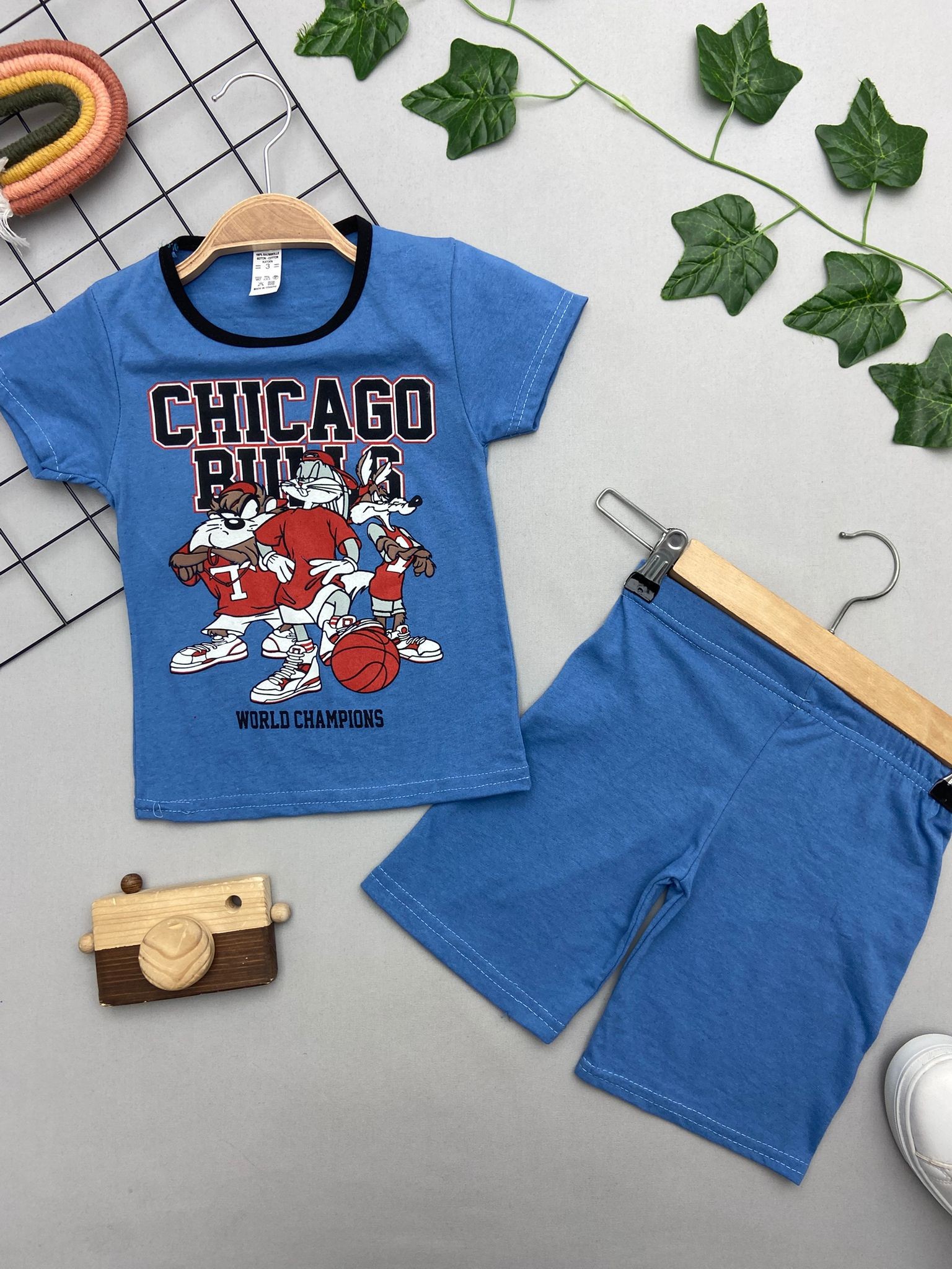 CHICAGO YAZILI ERKEK COCUK TAKIM