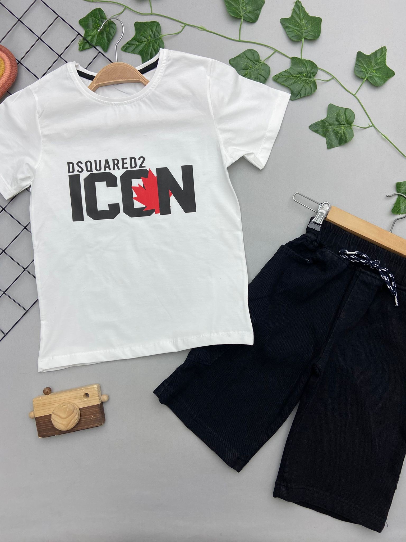 ICON YAZILI ERKEK COCUK TAKIM