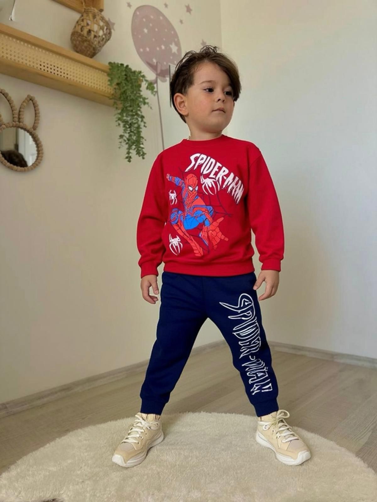 SPIDERMAN BASKILI ERKEK COCUK TAKIM