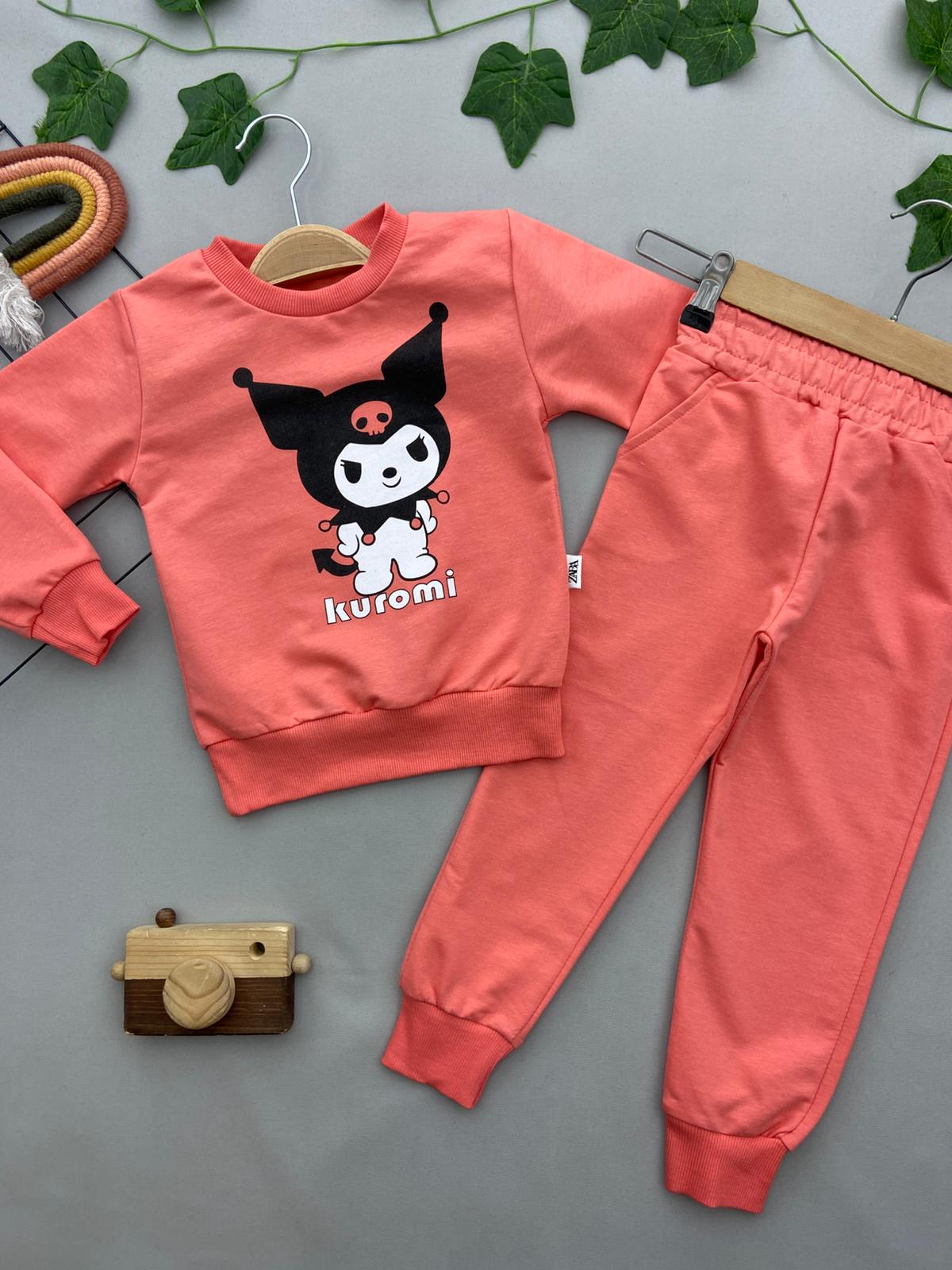 ⭐ KUROMI BASKILI KIZ COCUK TAKIM