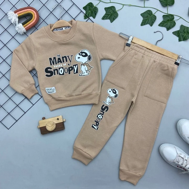 SNOOPY BASKILI ERKEK COCUK TAKIM