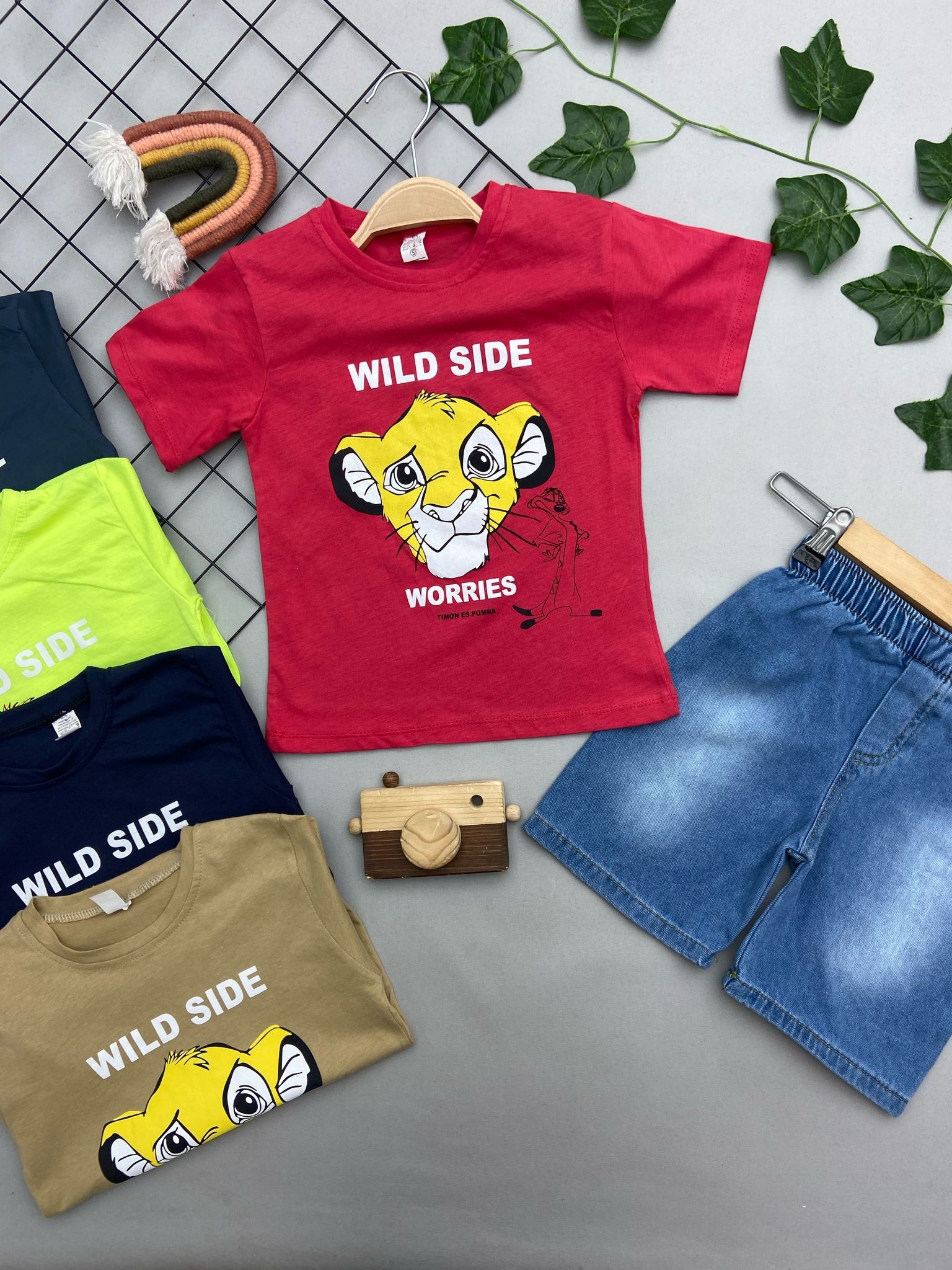 WILD SIDE YAZILI ERKEK ÇOCUK TAKIM