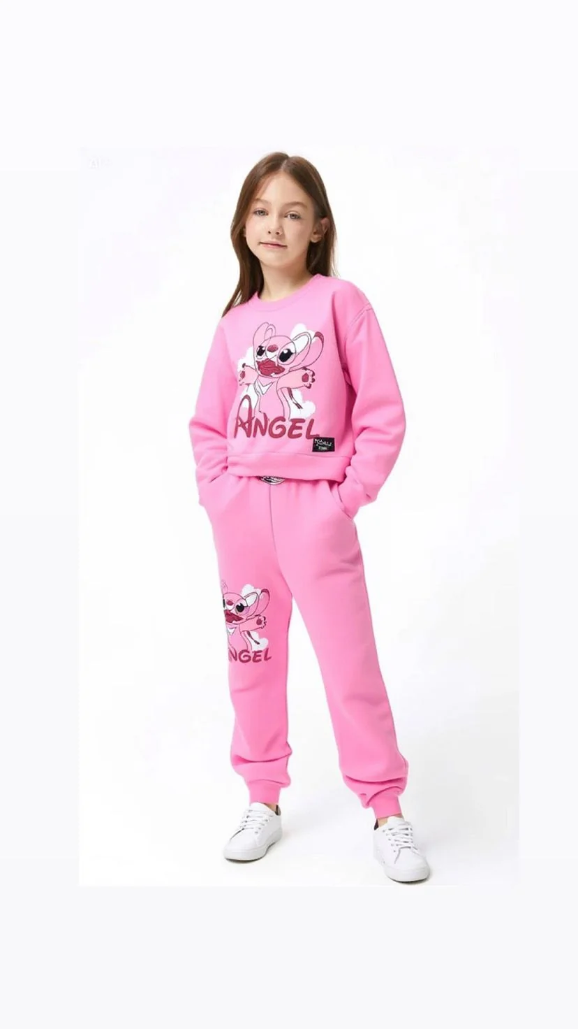 ANGEL YAZILI KIZ COCUK TAKIM