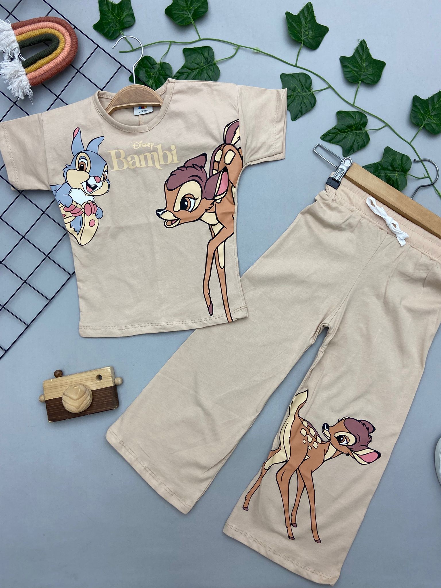 ⭐ BAMBİ BASKILI KIZ COCUK TAKIM