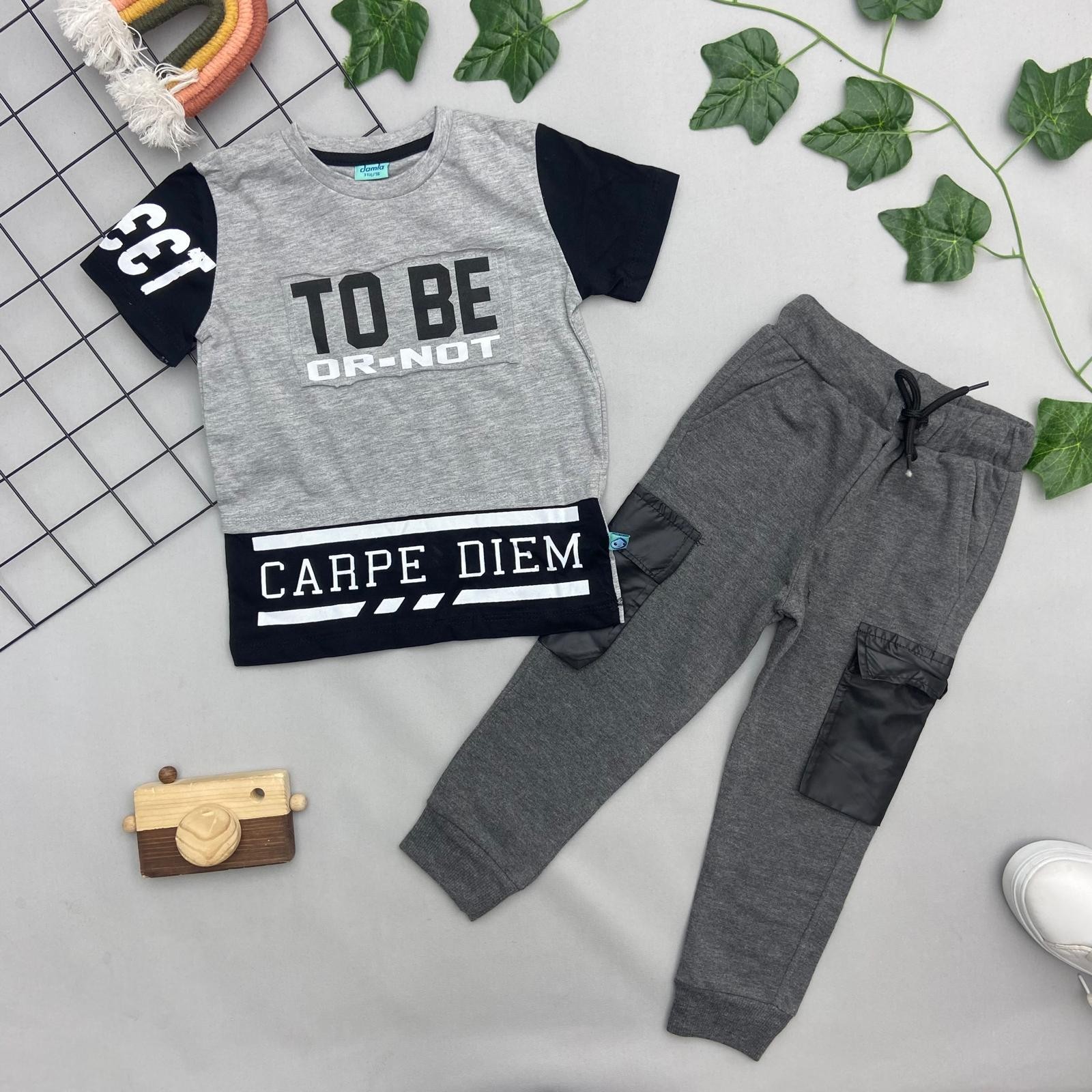 ⭐ CARPE DIEM YAZILI ERKEK ÇOCUK TAKIM 