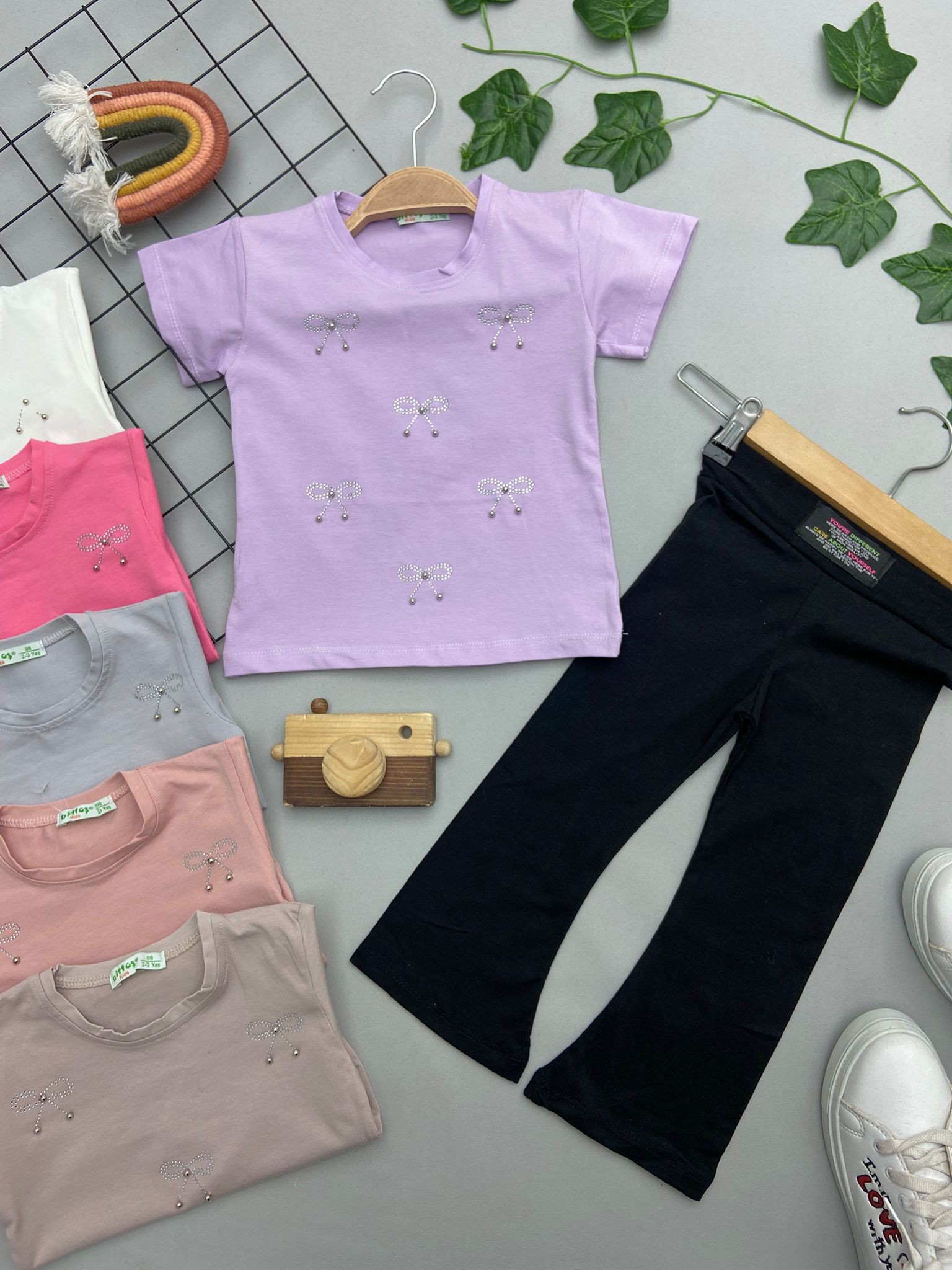 ⭐ PUL&LURDALE DETAYLI KIZ COCUK TAKIM