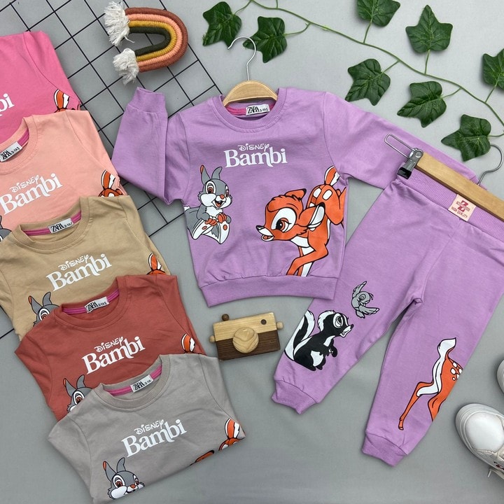 BAMBİ BASKILI KIZ ÇOCUK TAKIM