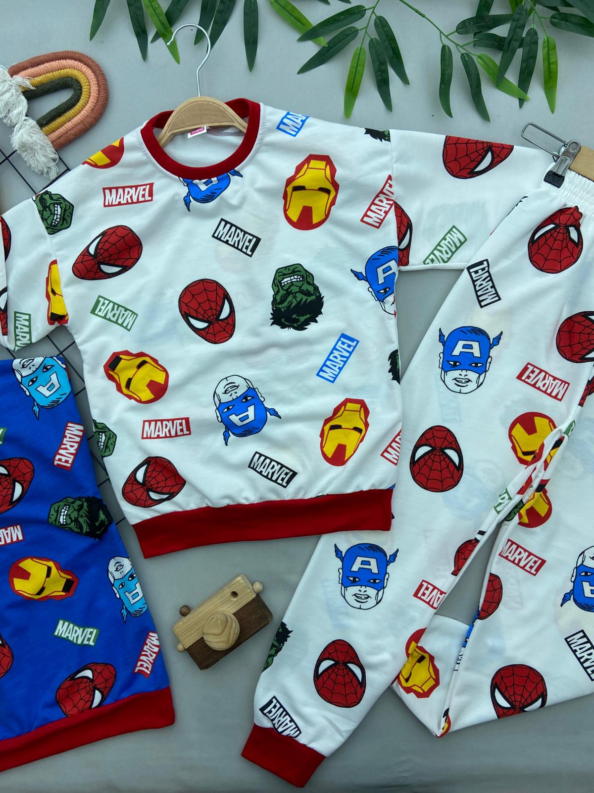 MARVEL BASKILI ERKEK COCUK TAKIM