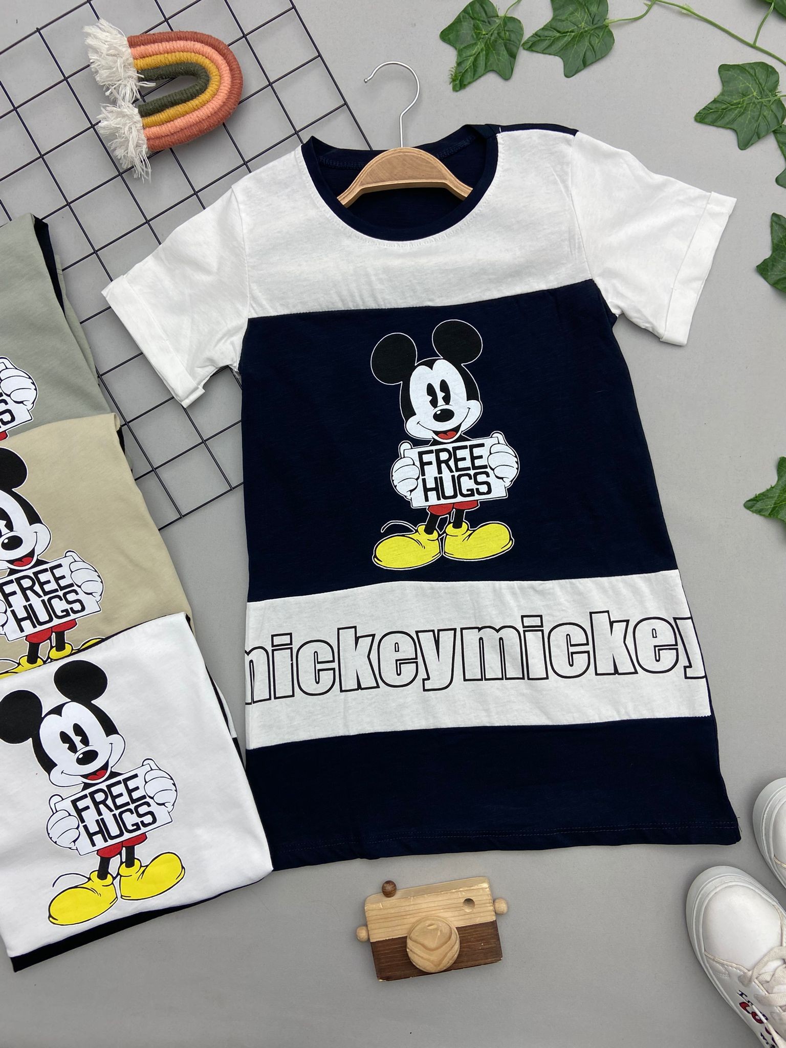 MICKEY BASKILI KIZ COCUK ELBISE