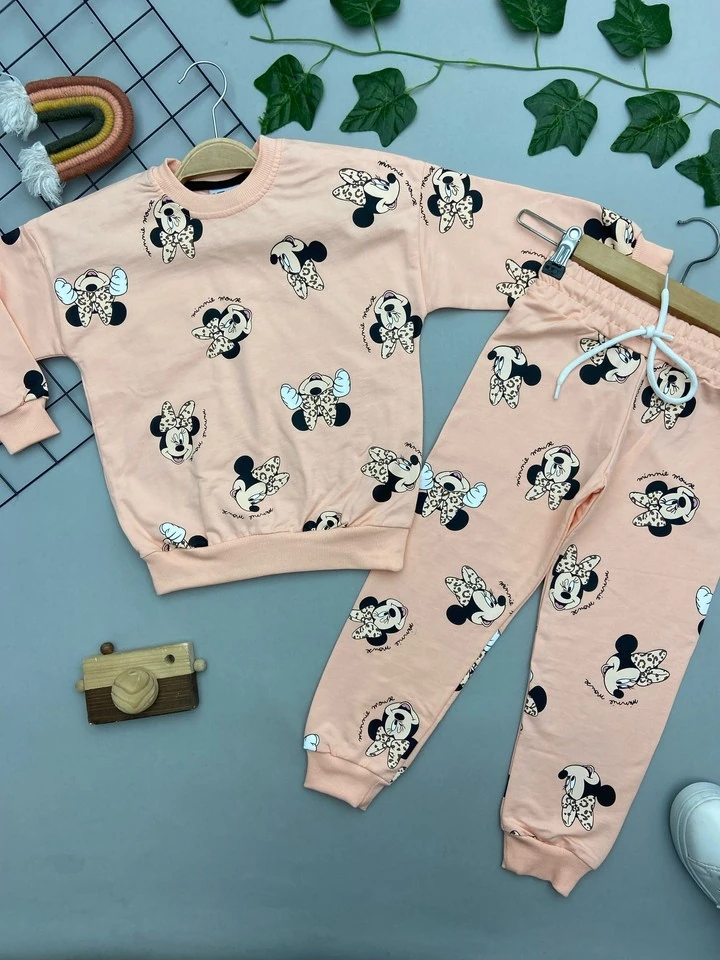 MİNİK MİCKEY BASKILI KIZ ÇOCUK TAKIM