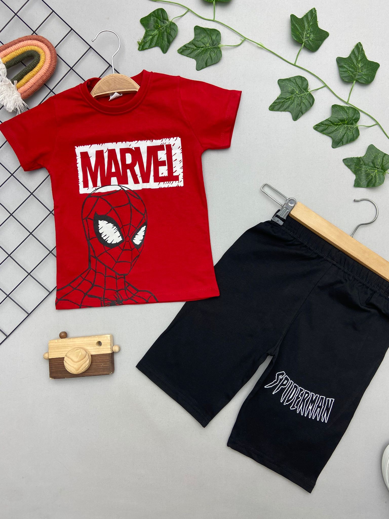 MARVEL YAZILI ERKEK COCUK TAKIM