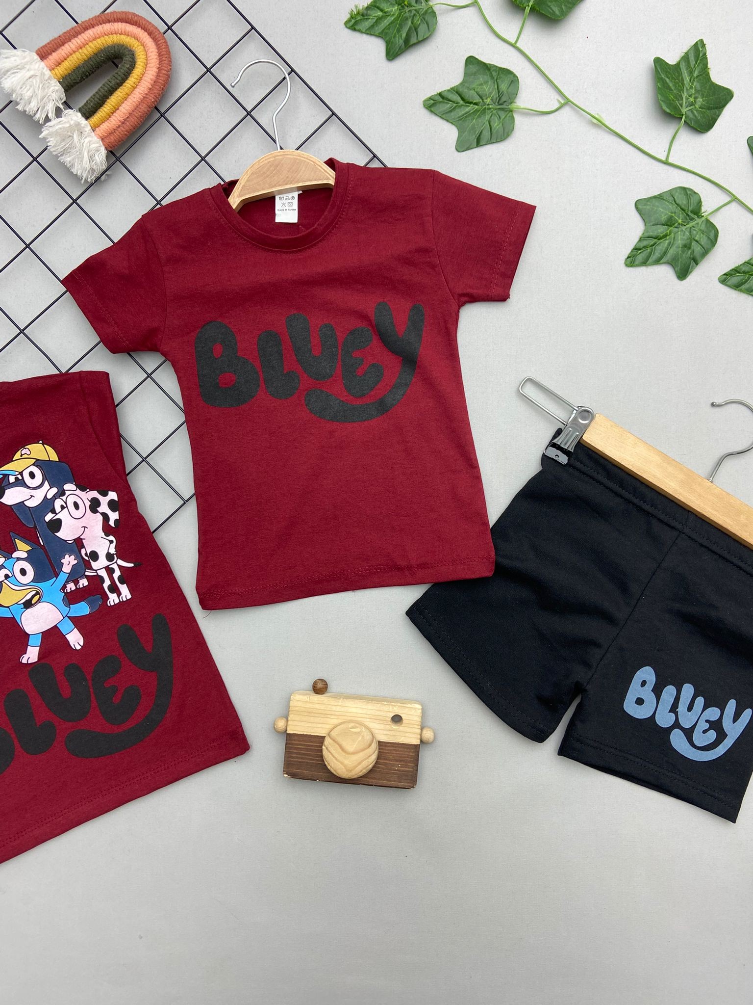 BLUEY YAZILI ERKEK COCUK TAKIM