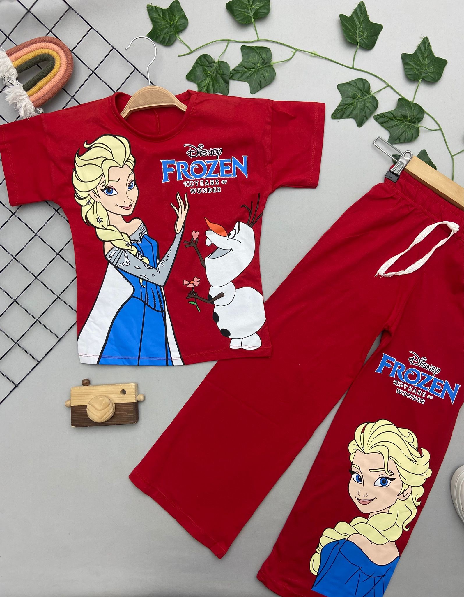 ⭐ FROZEN YAZILI KIZ COCUK TAKIM