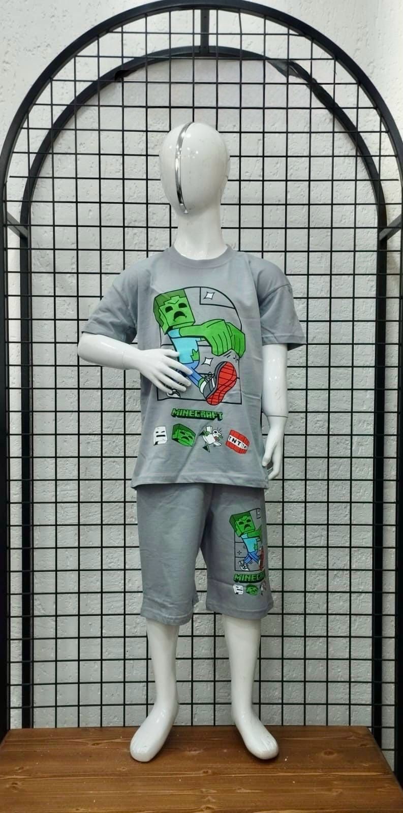 ⭐ MINECRAFT BASKILI ERKEK ÇOCUK TAKIM