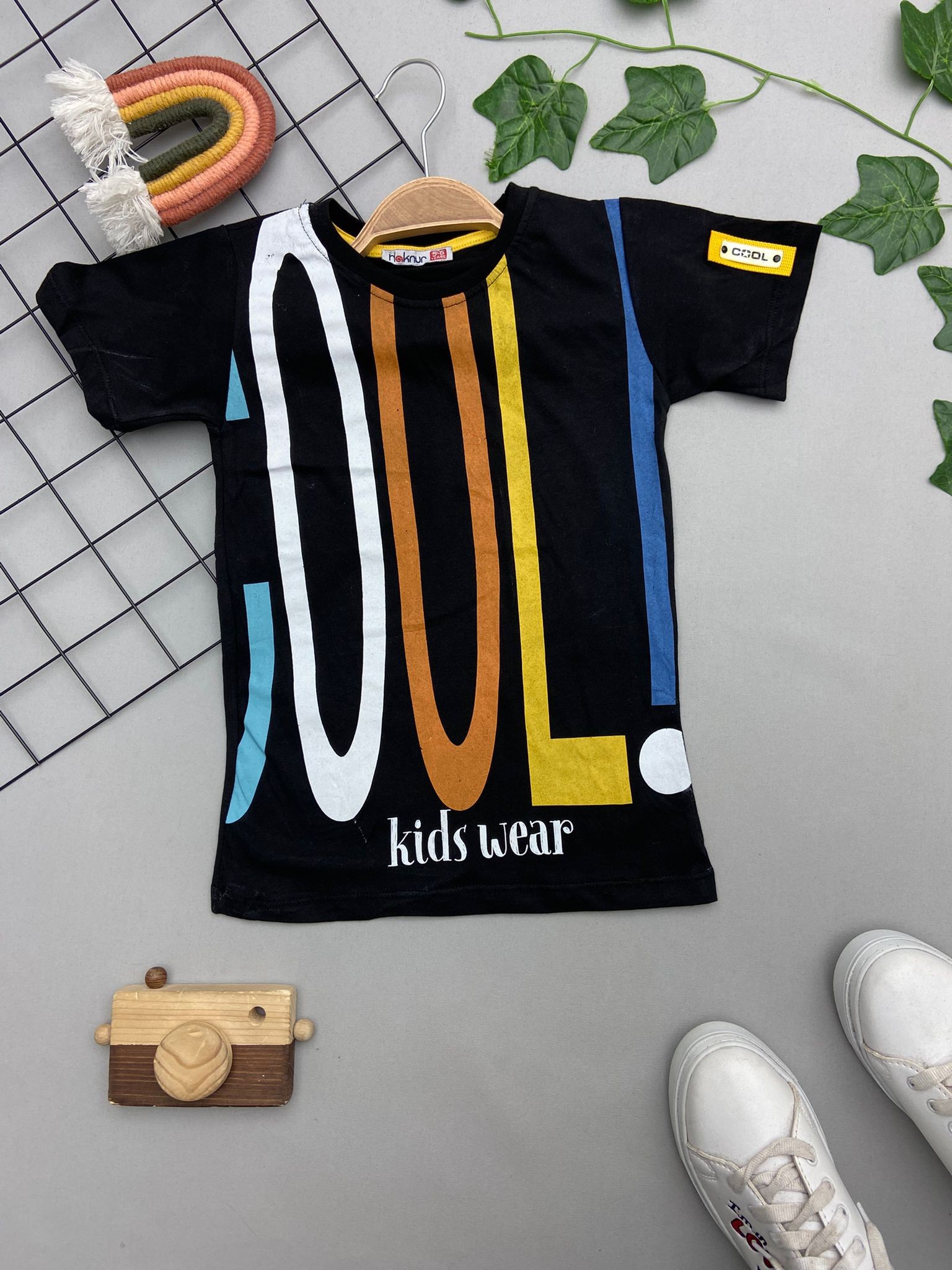 KIDS WEAR YAZILI ERKEK COCUK UST