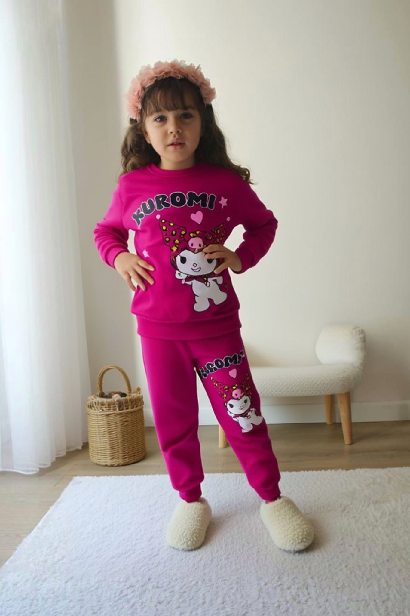 KUROMI BASKILI KIZ COCUK TAKIM