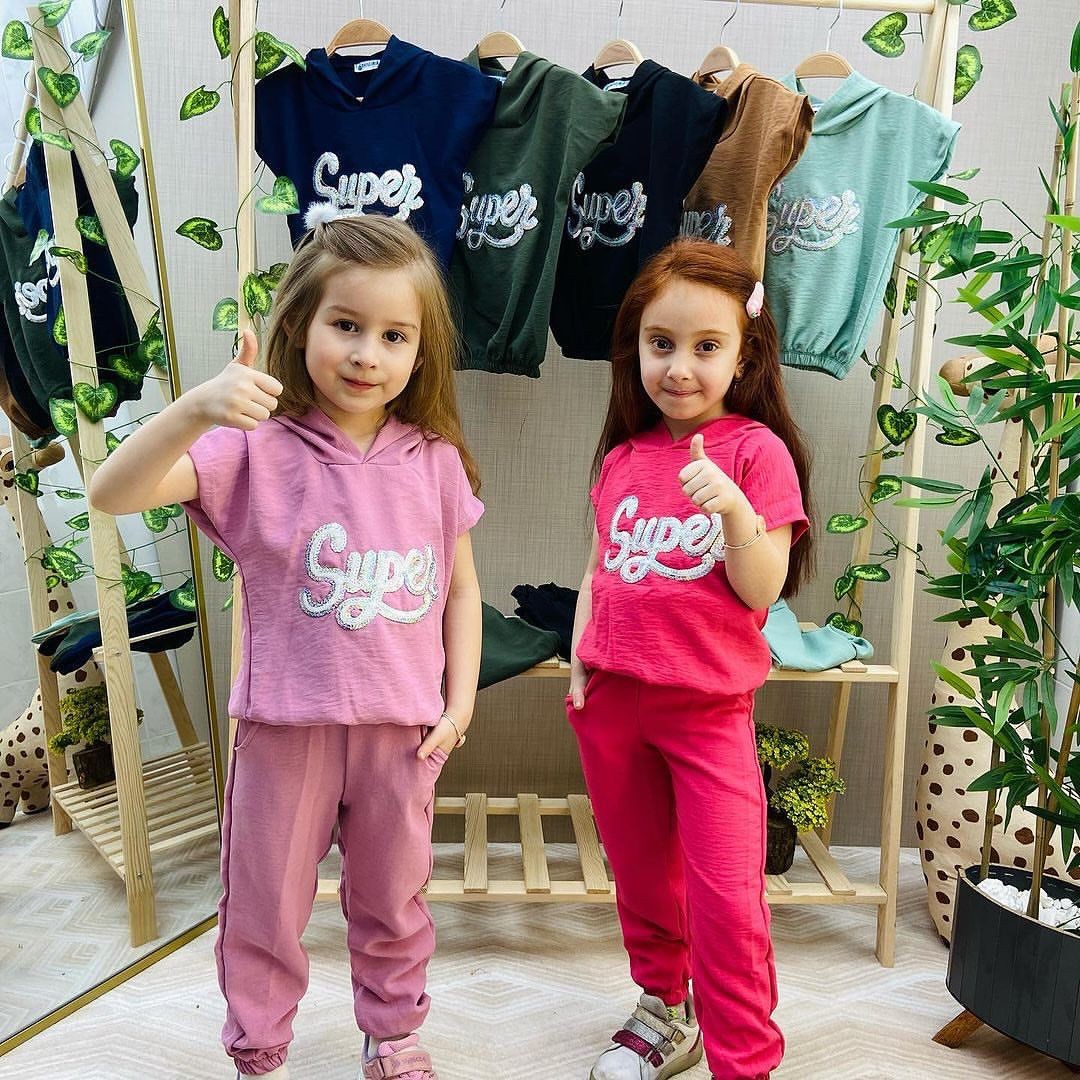 SUPER YAZILI KIZ ÇOCUK TAKIM