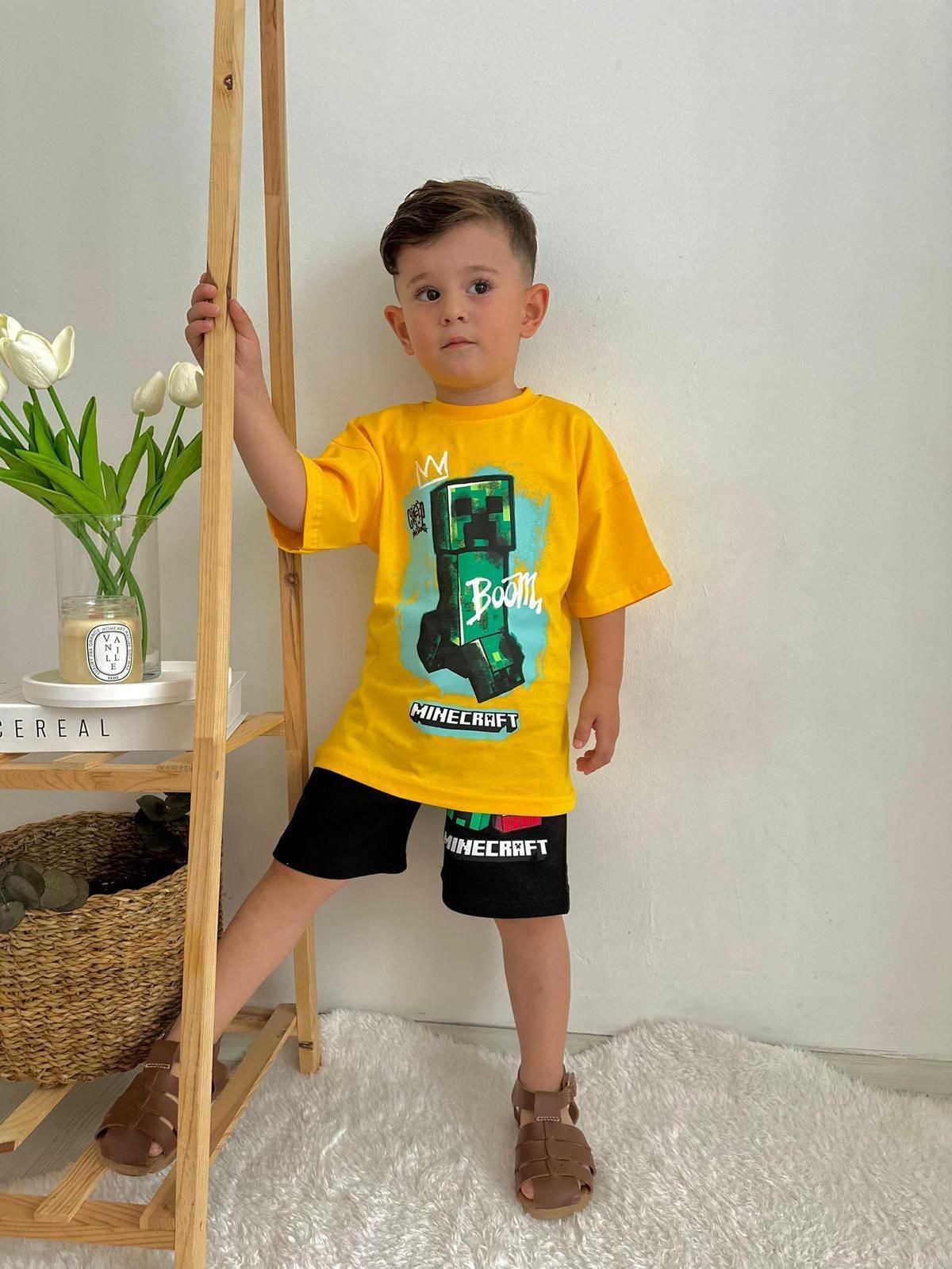BOOM YAZILI ERKEK ÇOCUK TAKIM
