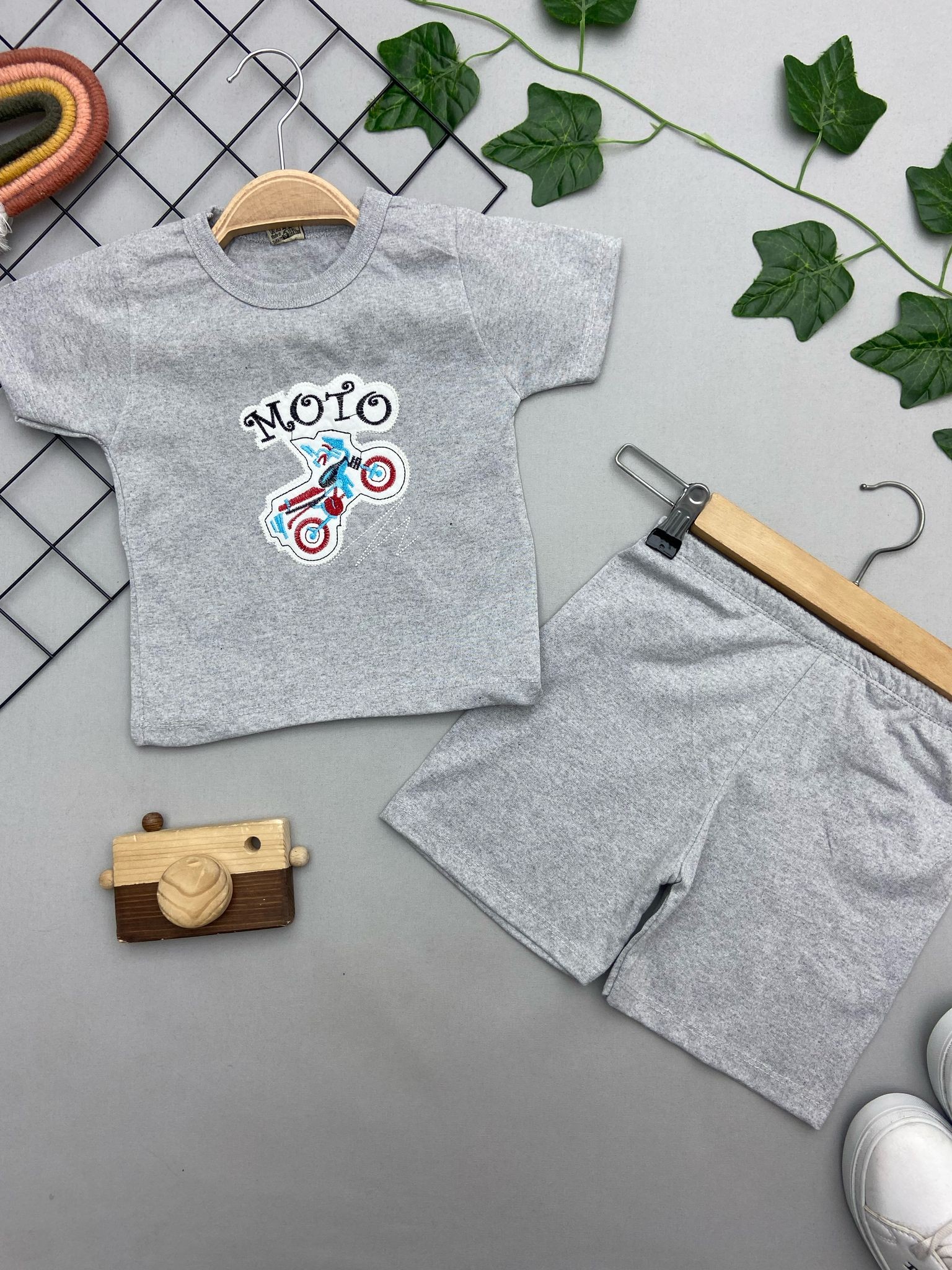 ⭐ MOTO YAZILI ERKEK ÇOCUK TAKIM