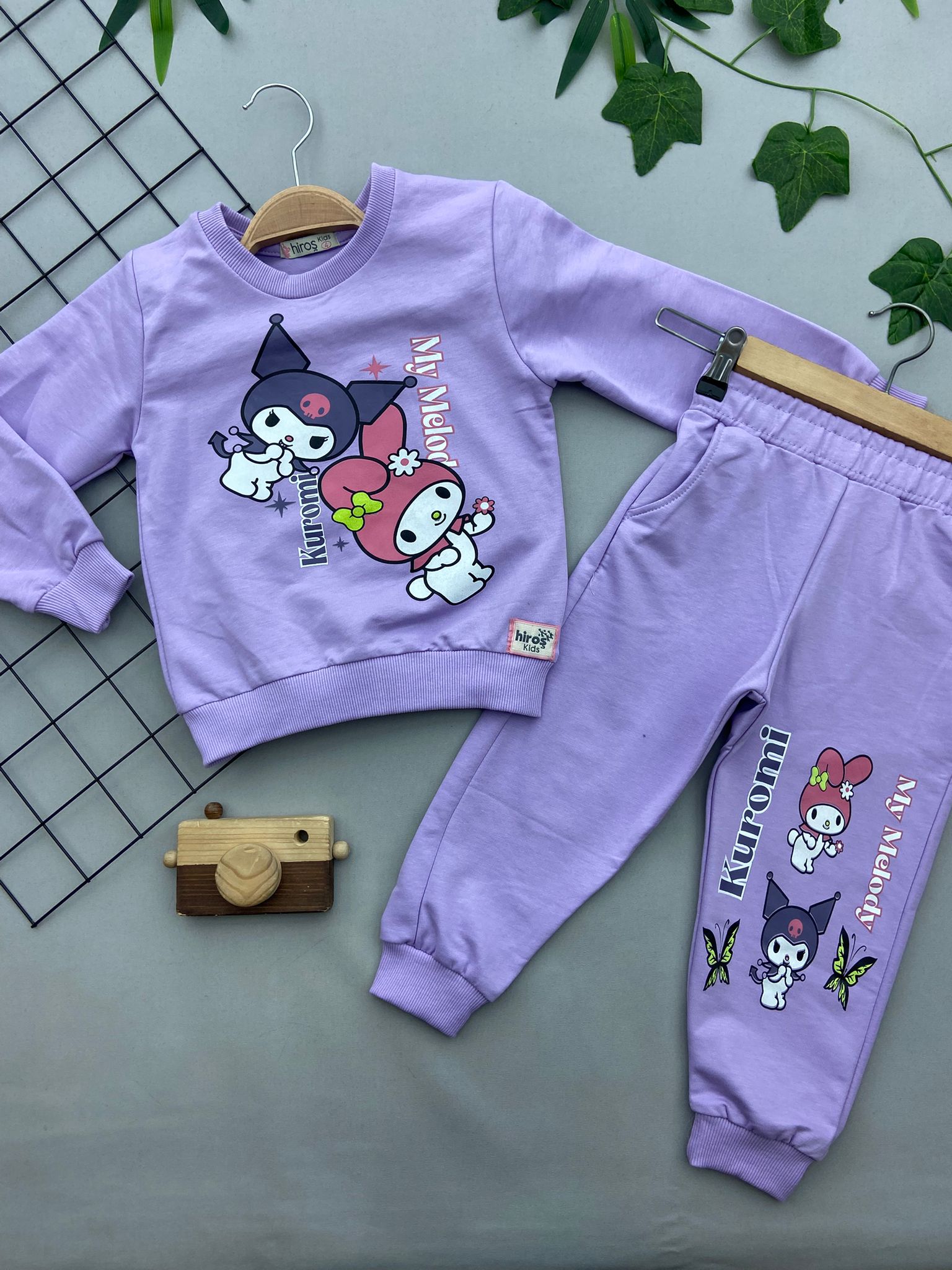 KUROMİ BASKILI KIZ COCUK TAKIM