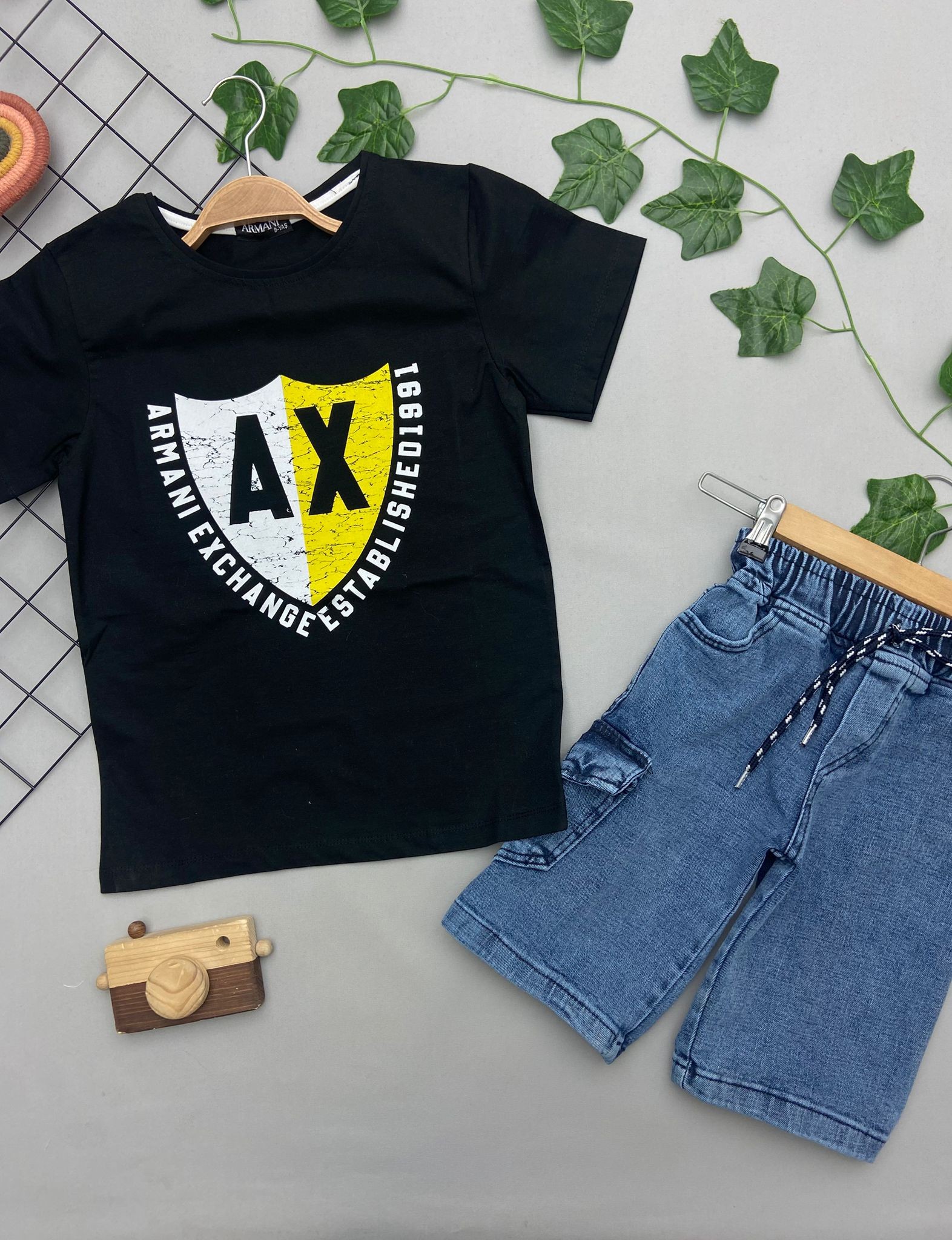 AX YAZILI ERKEK COCUK TAKIM