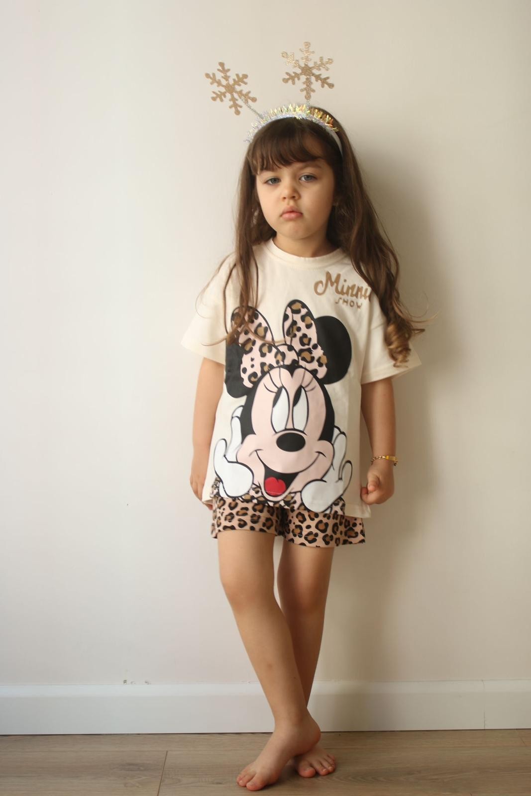  LEOPAR DESENLİ KIZ ÇOCUK TAKIM