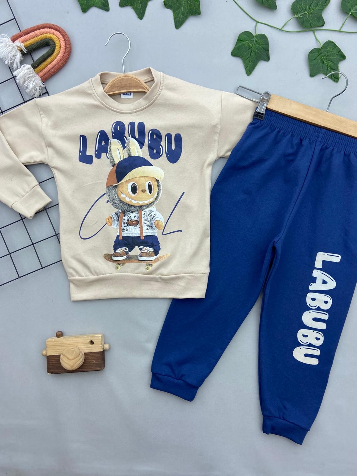 LABUBU BASKILI ERKEK COCUK TAKIM