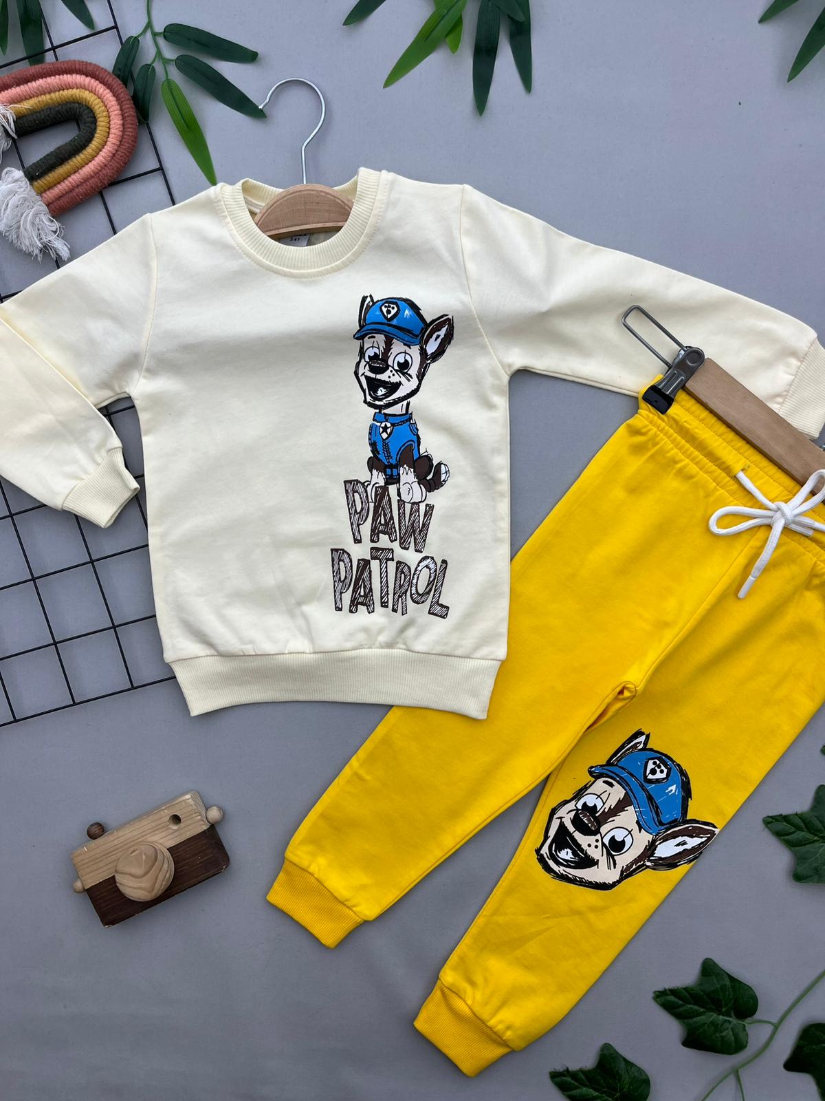 PAW PATROL YAZILI ERKEK COCUK TAKIM