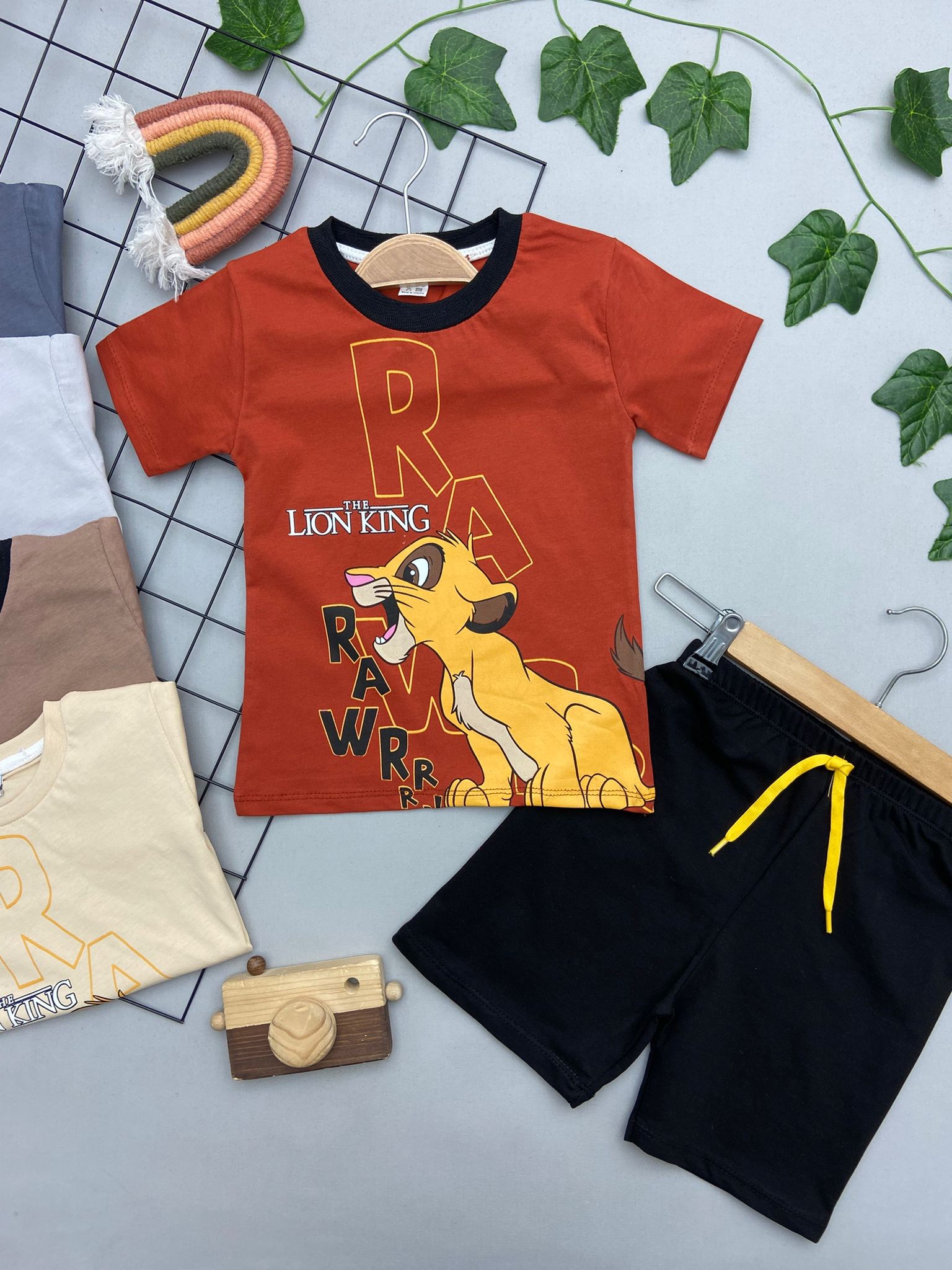 LION KING YAZILI ERKEK COCUK TAKIM
