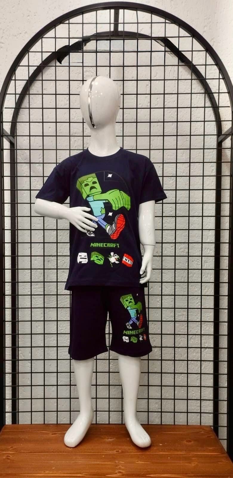 ⭐ MINECRAFT BASKILI ERKEK ÇOCUK TAKIM