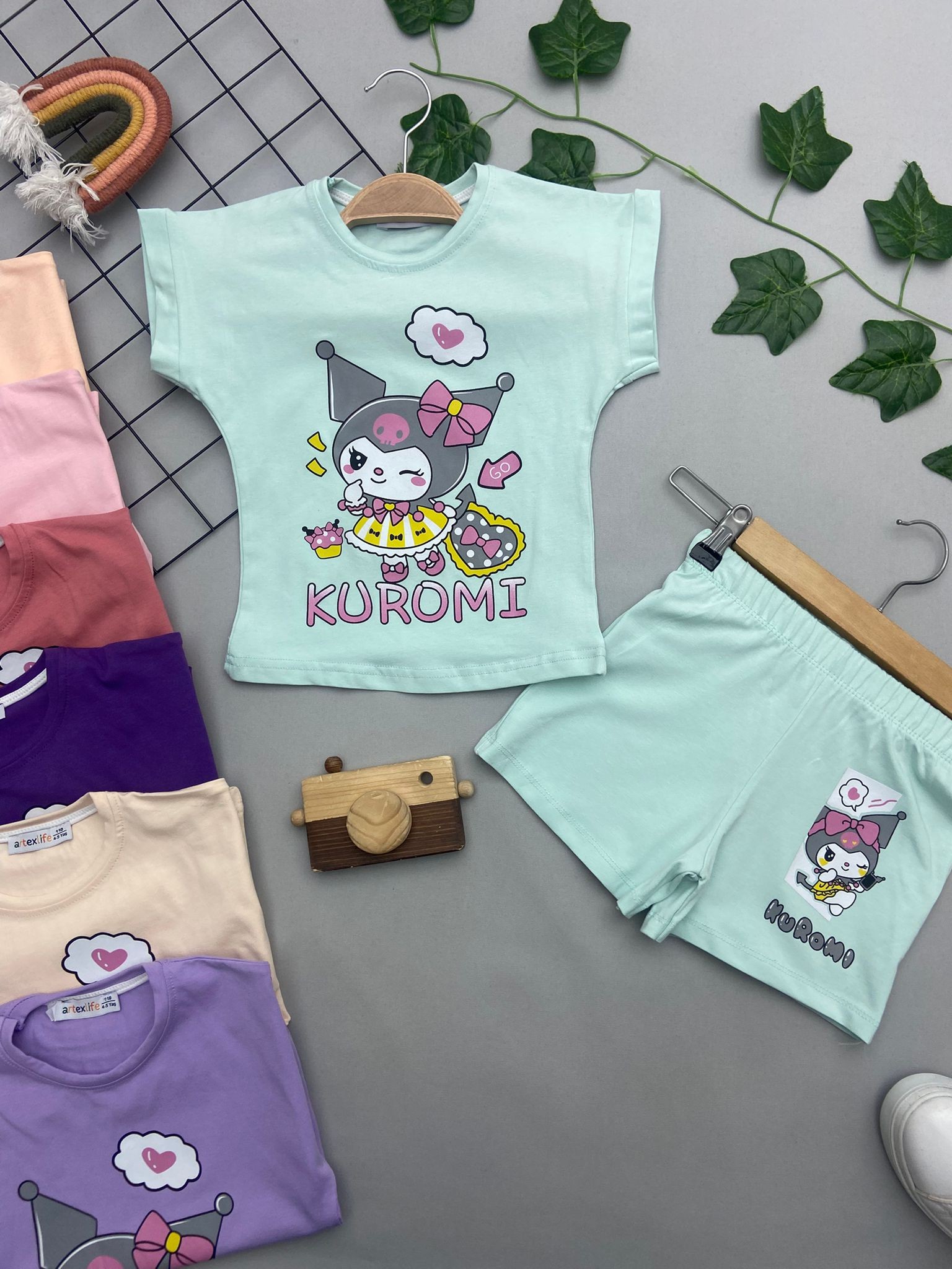 KUROMI BASKILI KIZ COCUK TAKIM
