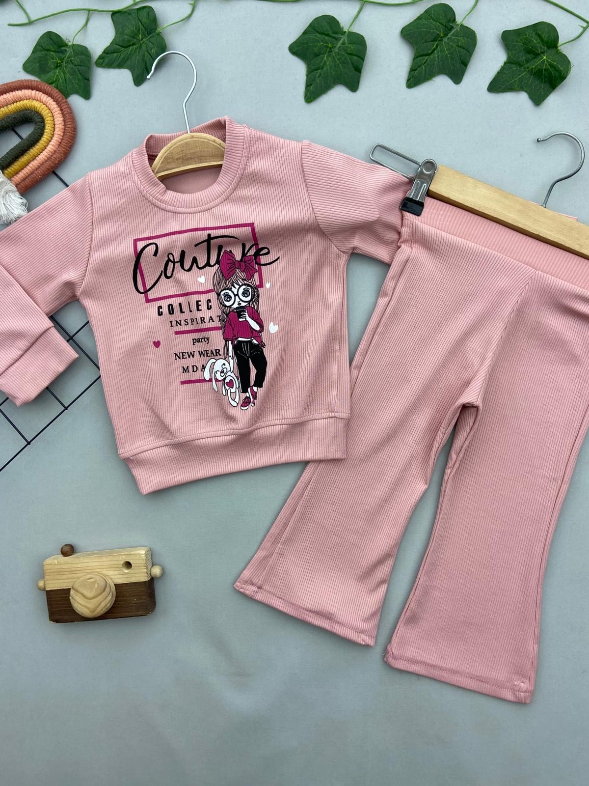 COUTURE YAZILI KIZ COCUK TAKIM