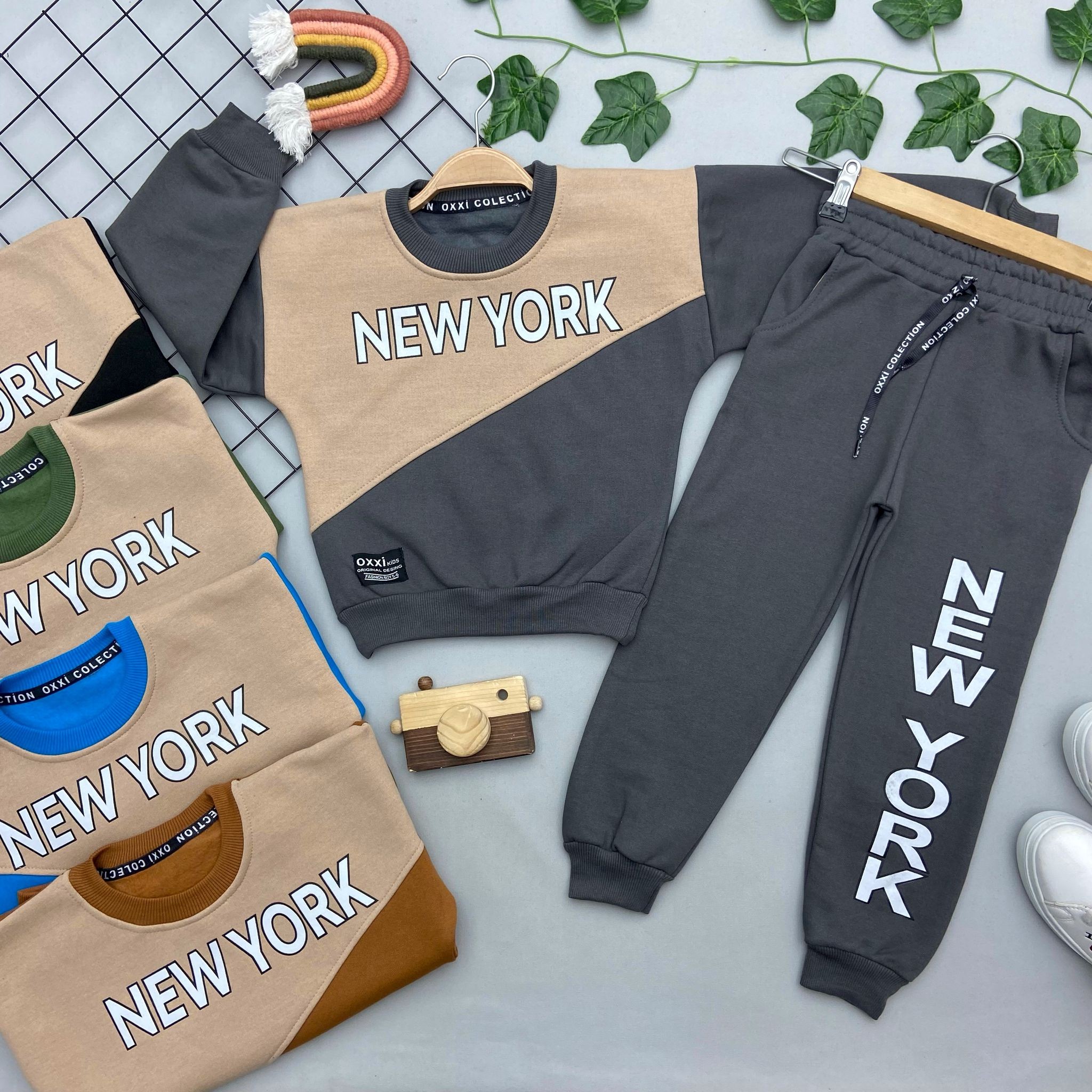 NEW YORK YAZILI ERKEK ÇOCUK TAKIM