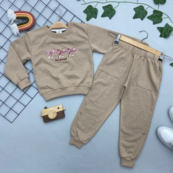 ⭐ KURDALE DETAYLI KIZ ÇOCUK TAKIMI