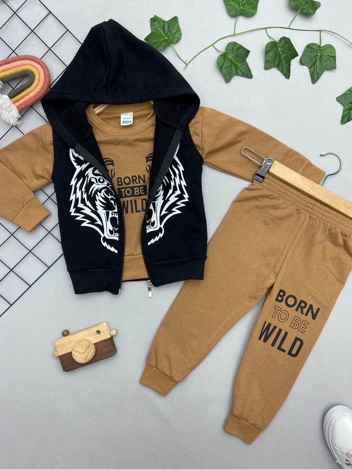 WILD YAZILI ERKEK ÇOCUK TAKIM
