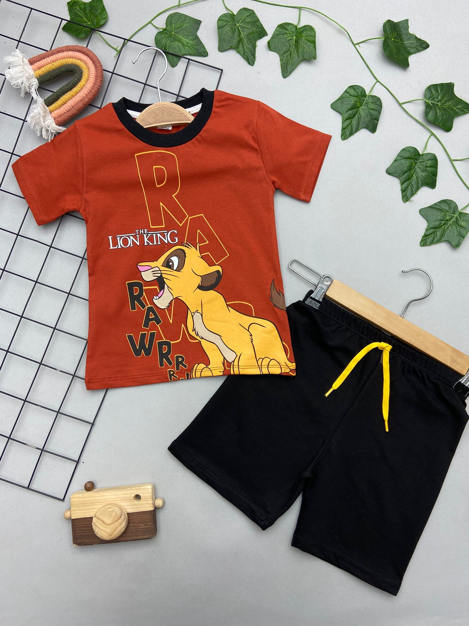 LION KING YAZILI ERKEK COCUK TAKIM
