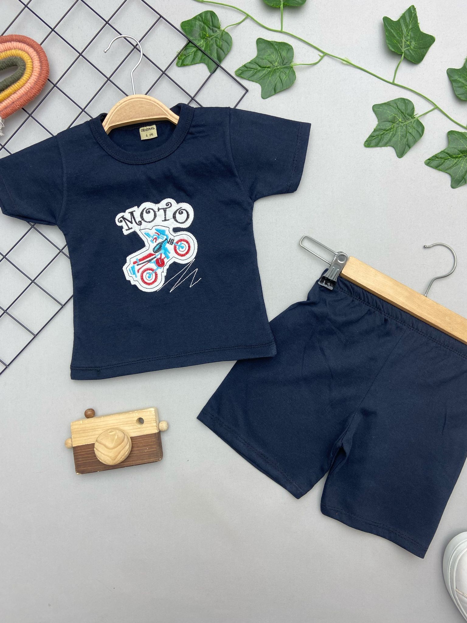 ⭐ MOTO YAZILI ERKEK ÇOCUK TAKIM