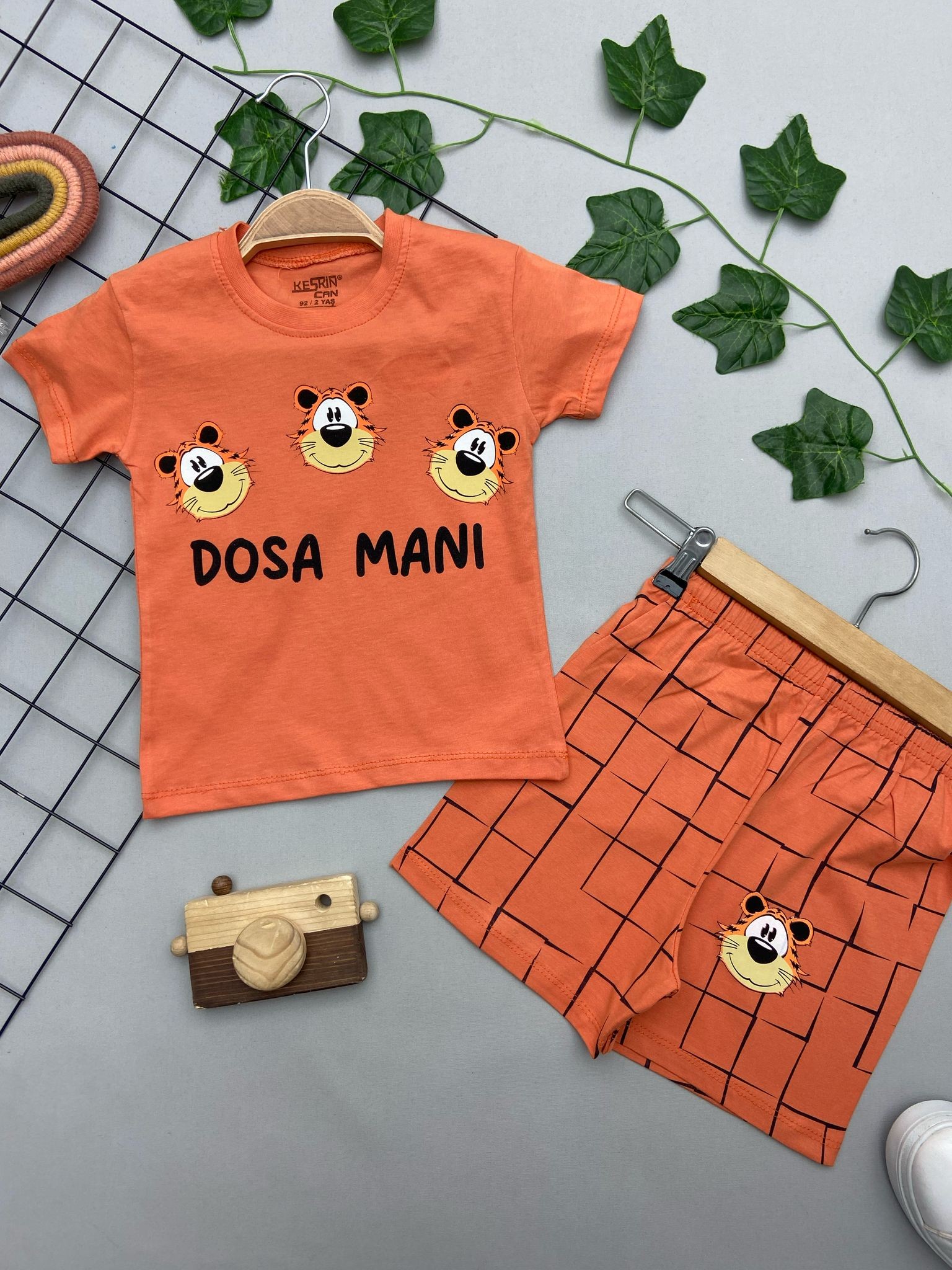 ⭐ DOSA MANI YAZILI ERKEK ÇOCUK TAKIM