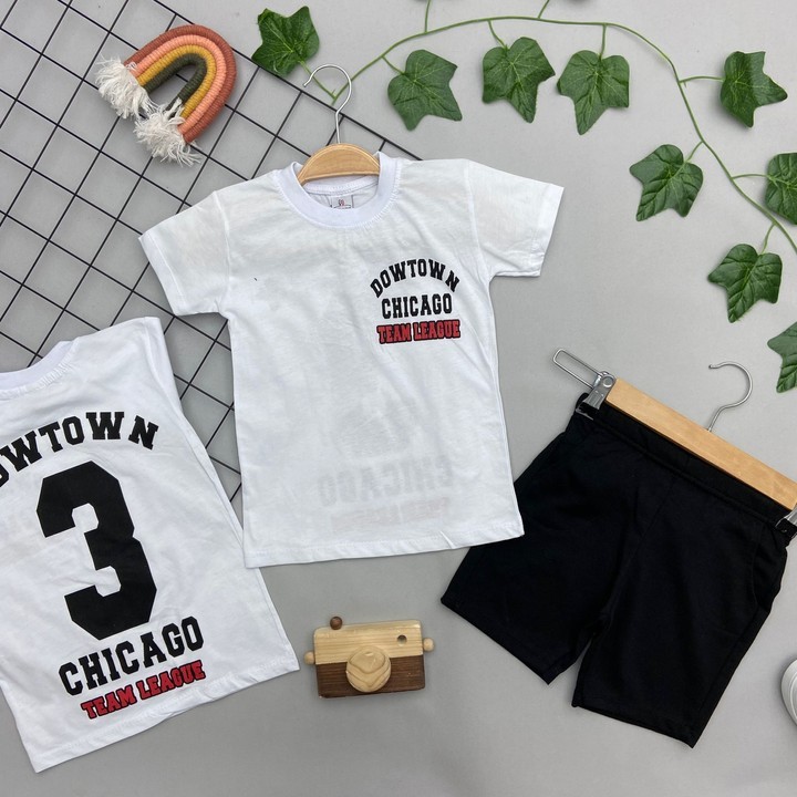 CHICAGO YAZILI ERKEK ÇOCUK TAKIM