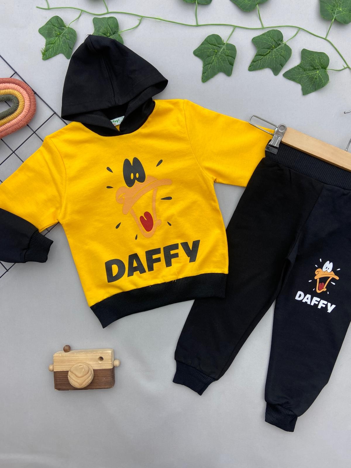 DAFFY YAZILI ERKEK COCUK TAKIM