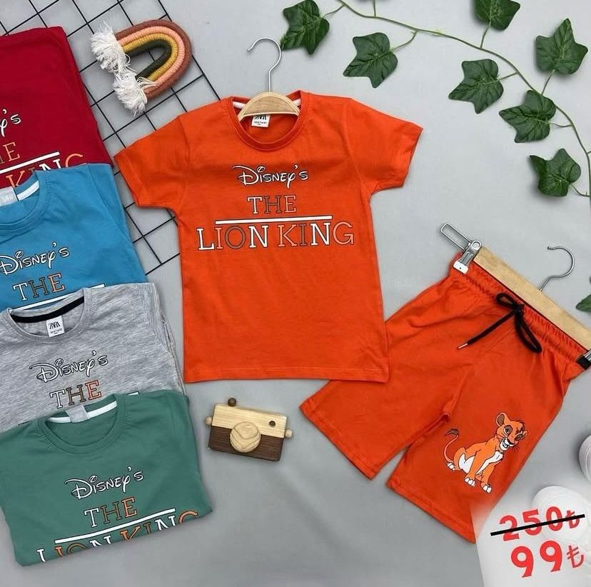 ⭐ LION KİNG YAZILI ERKEK ÇOCUK TAKIM