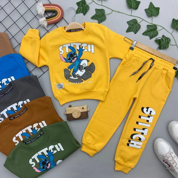 STİTCH YAZILI ERKEK ÇOCUK TAKIM