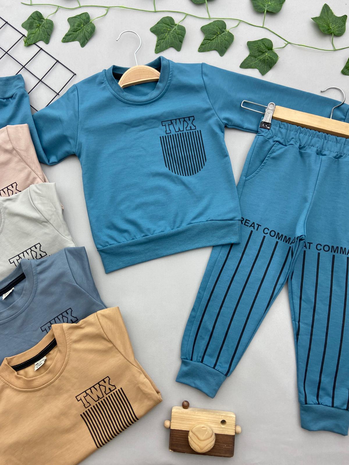 TWX YAZILI ERKEK COCCUK TAKIM