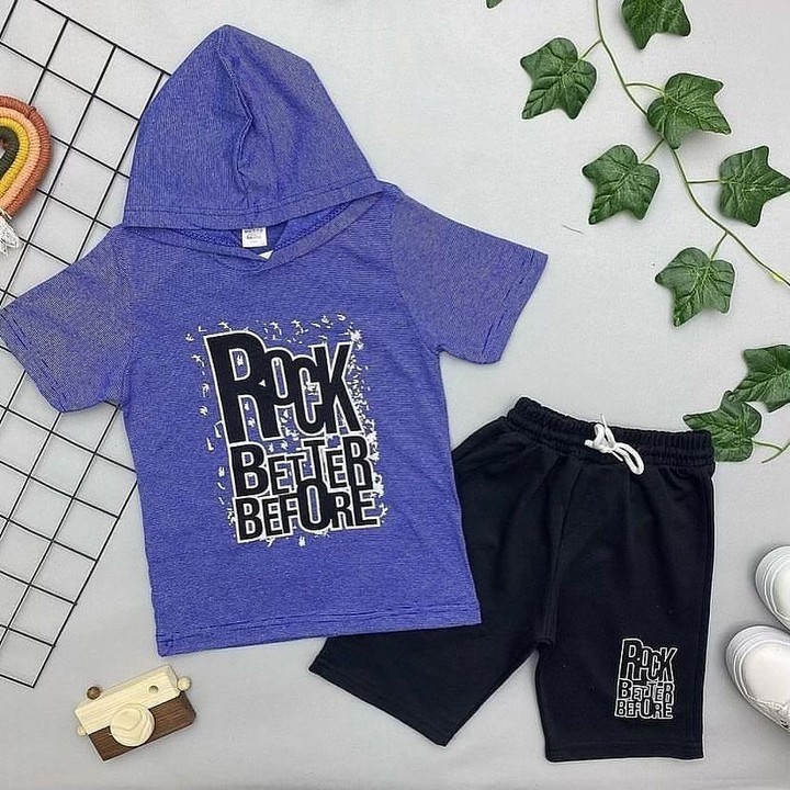 ⭐ ROCK YAZILI ERKEK ÇOCUK TAKIM