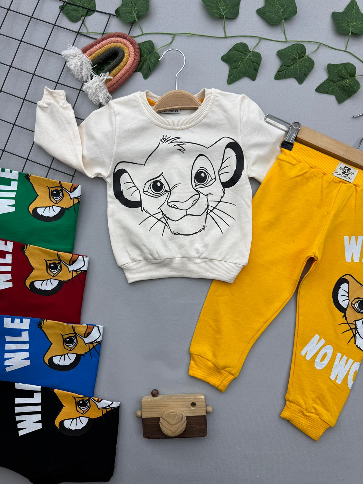 ASLAN BASKILI ERKEK COCUK TAKIM