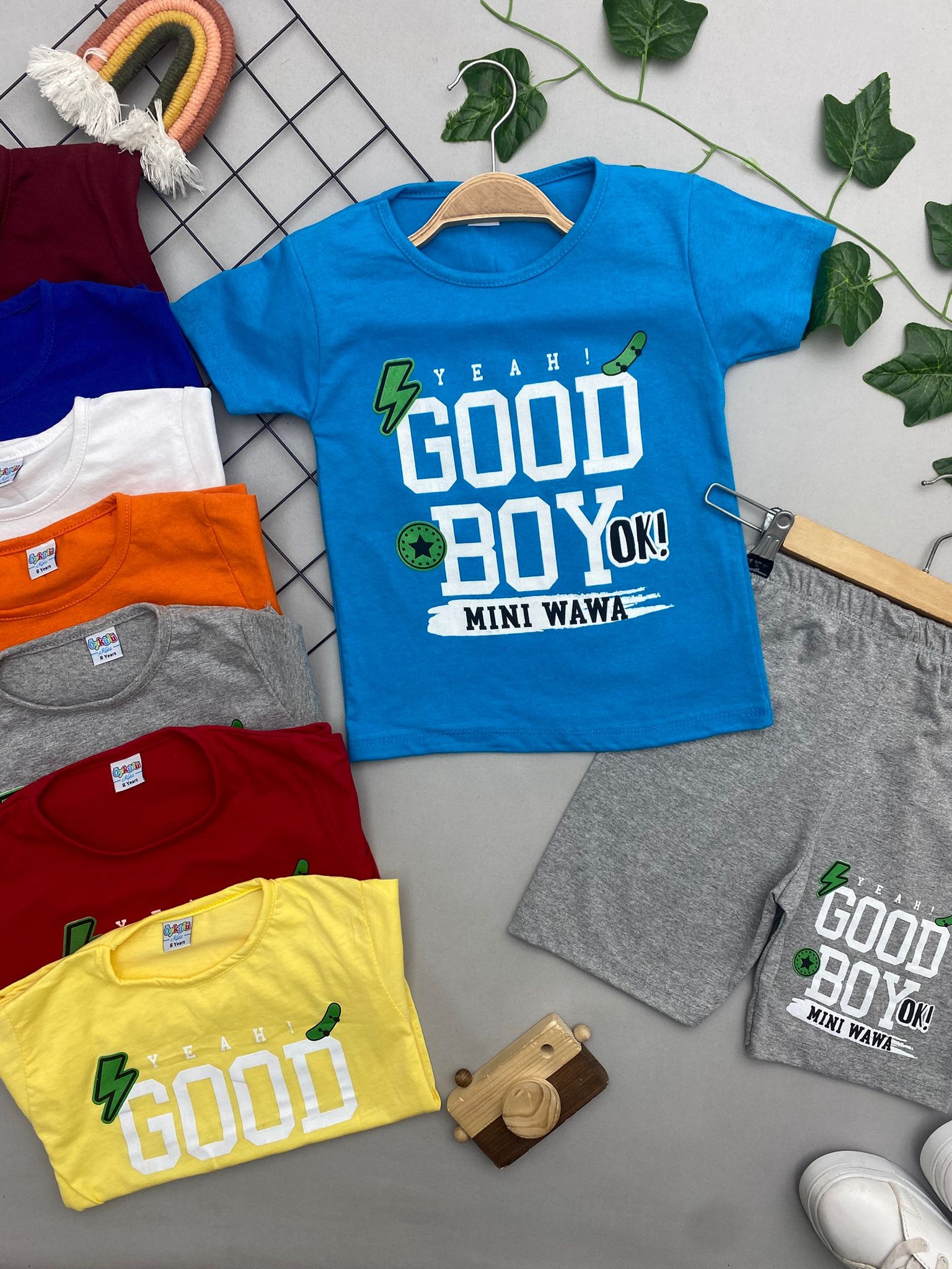 GOOD BOY YAZILI ERKEK COCUK TAKIM