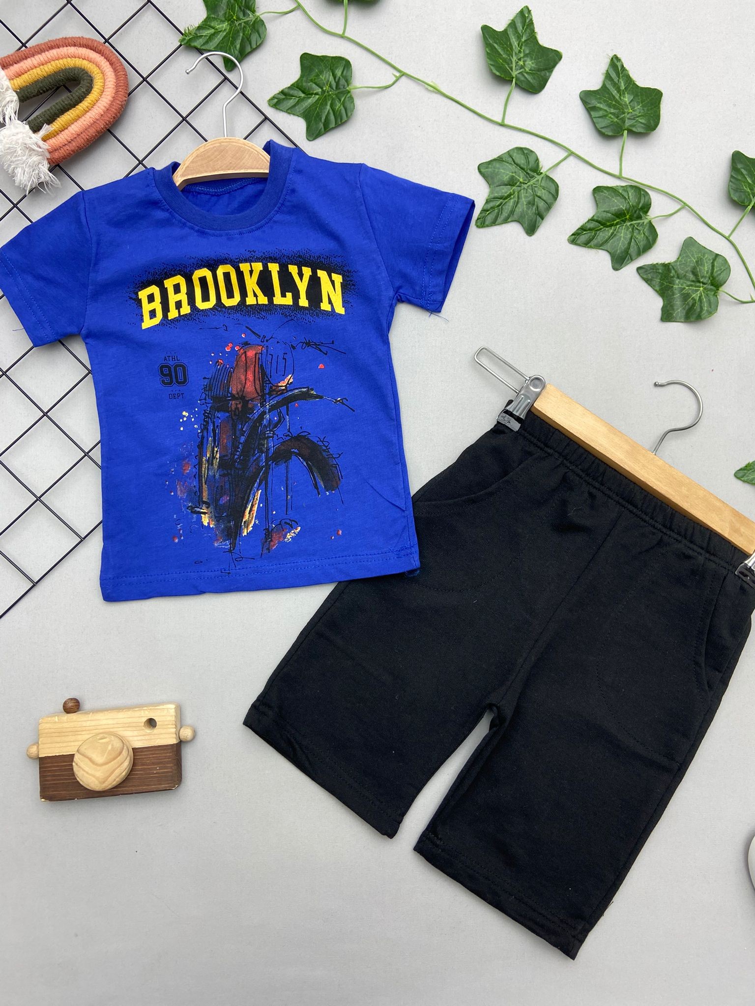 BROOKLYN YAZILI ERKEK COCUK TAKIM
