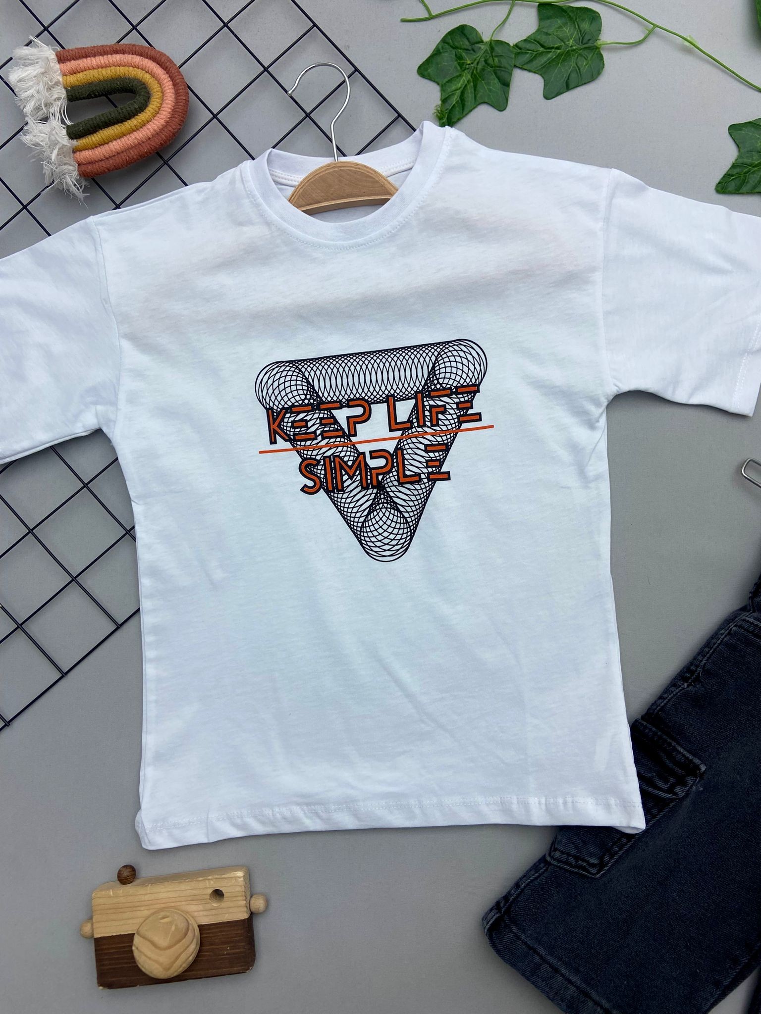 SIMPLE YAZILI ERKEK COCUK TAKIM