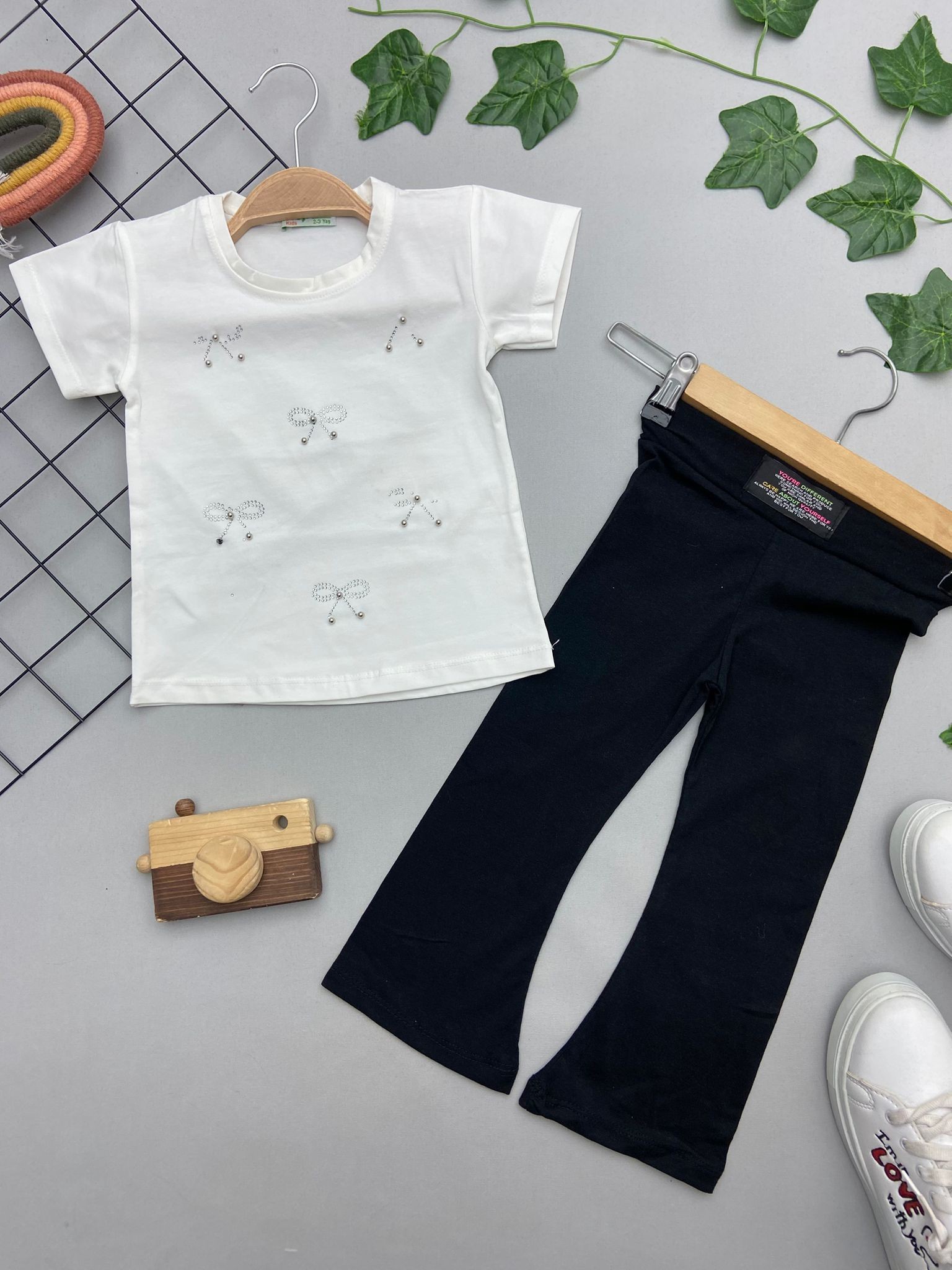 ⭐ PUL&LURDALE DETAYLI KIZ COCUK TAKIM